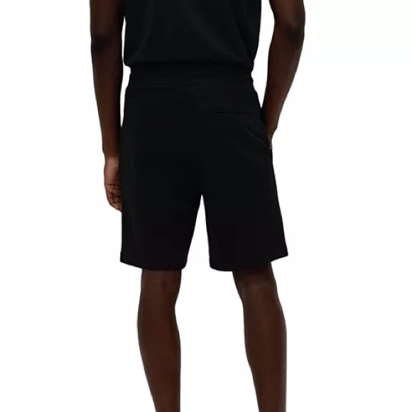 NWT Men's Small Hugo Boss Diz222 Logo Patch Regular Fit Drawstring Short In Navy - Picture 12 of 12